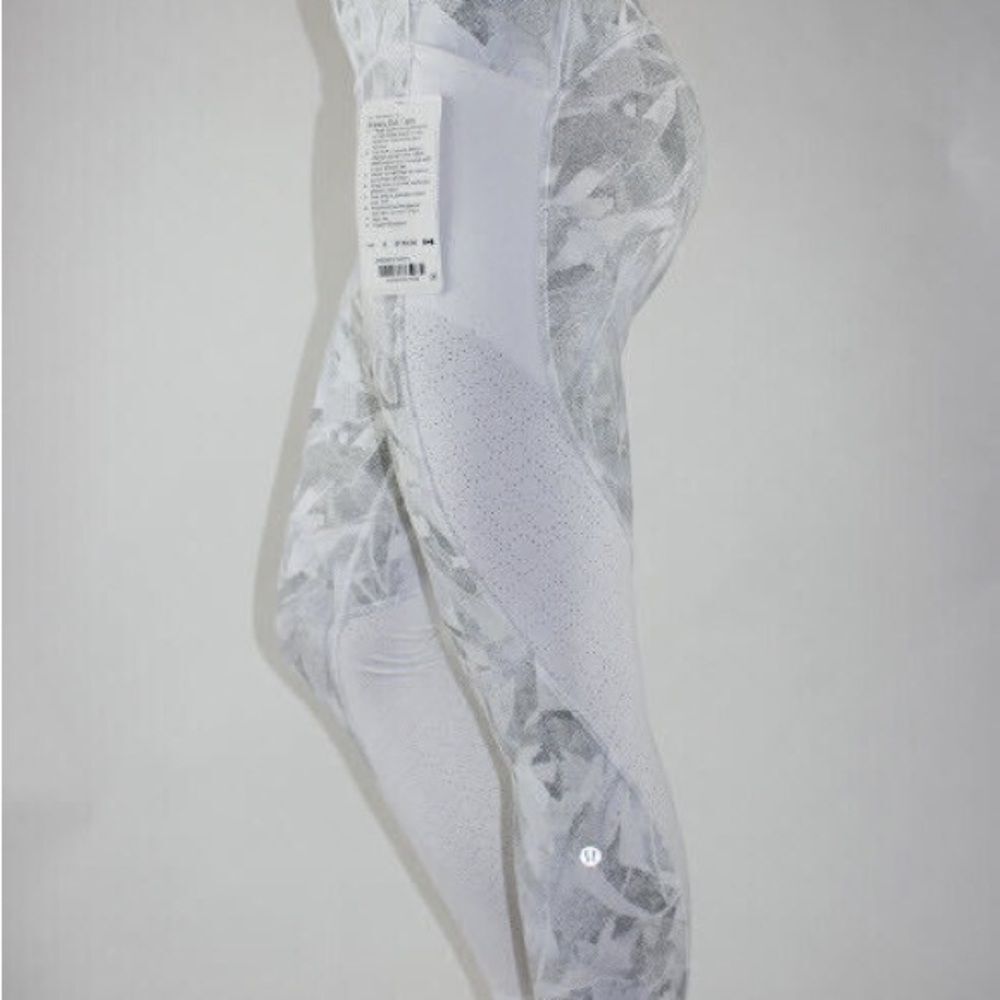 Lululemon Gray Patterned Leggings Breezy Dot Tight